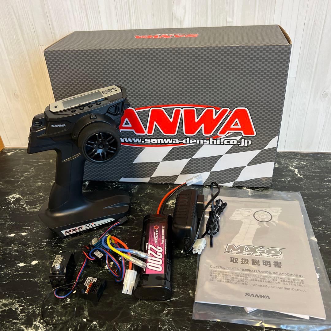 SANWA MX-6 (BL-SIGMA/HVS-702) EPスタートセット MX-6 EP START SET(BL-SIGMA/HVS-702) [101A27627B] - スーパーラジコン