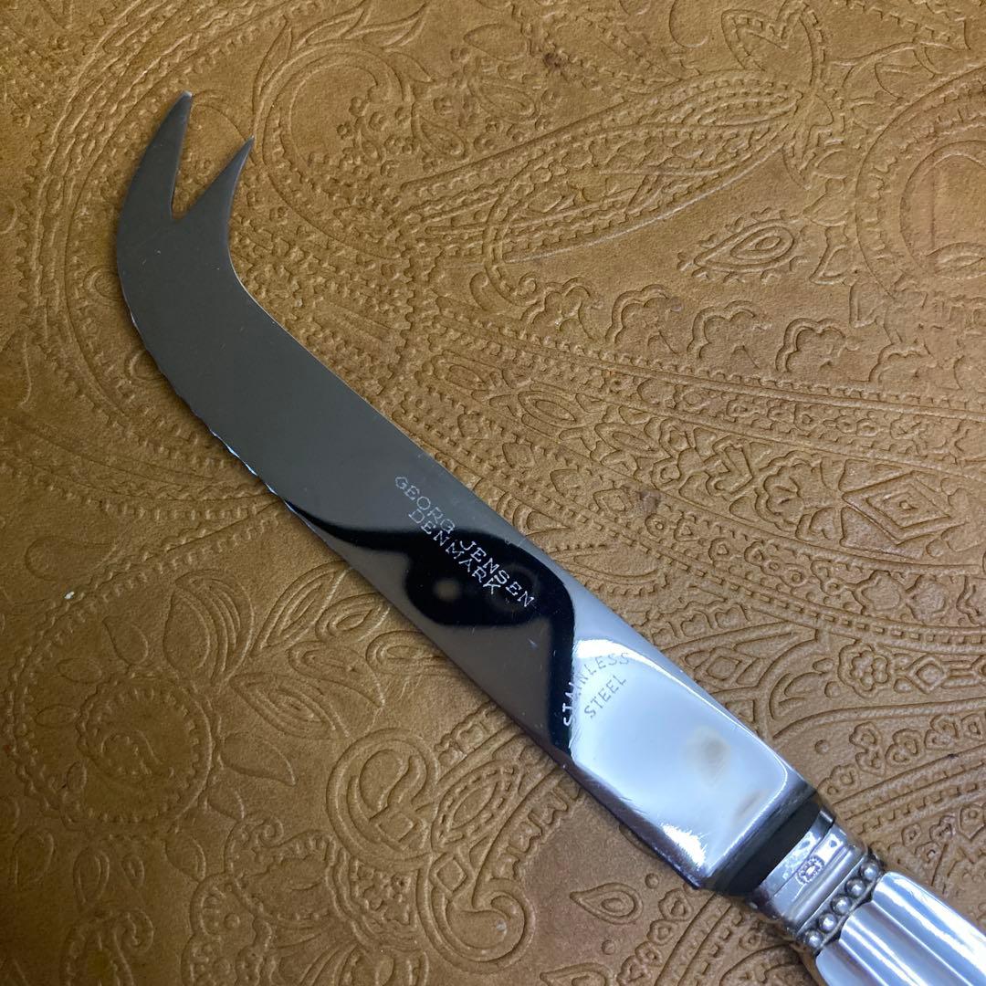 未開封2種 【ジョージジェンセン】純銀/約64g チーズナイフ 17cm