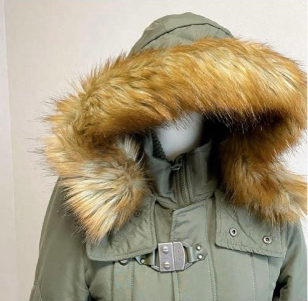 平成ギャル y2k ファー付き ミニタリー モッズコート フェアリー