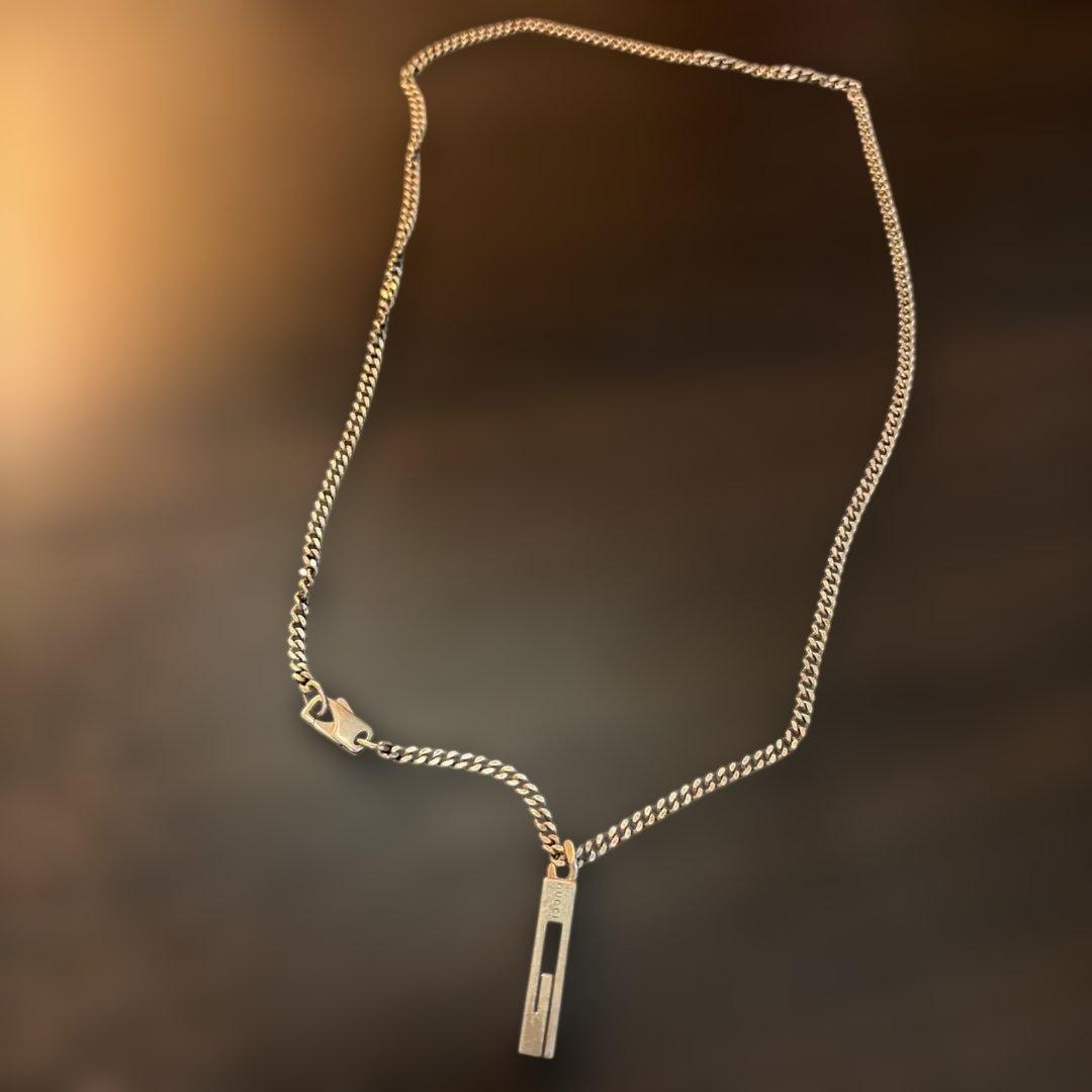 GUCCI ペンダントネックレス スモールGモチーフ ネックレス　値下げしません GUCCI（グッチ） ネックレス ペンダント メンズ レディース シルバー