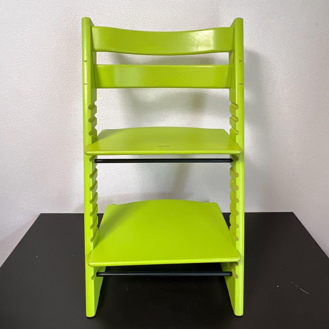 廃盤色ストッケ トリップトラップ シリアル4〜 ライムグリーン 取説