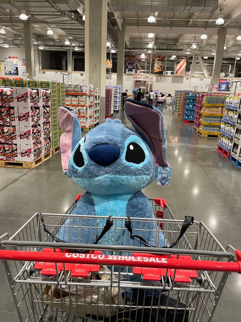 スティッチ コストコ 特大ぬいぐるみ（ブランケット入り） - メルカリ