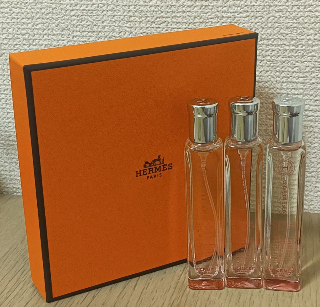 HERMES　エルメス　香水 3本セット ローズイケバナ 箱入り