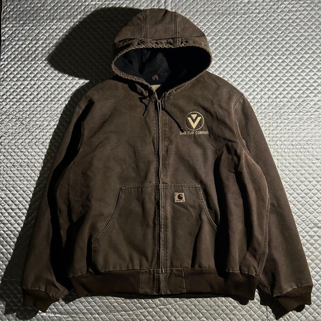 深*国様 00s 04年製 USA アクティブジャケット パーカー フード 00年代 Carhartt カーハート アクティブジャケット ダックジャケット