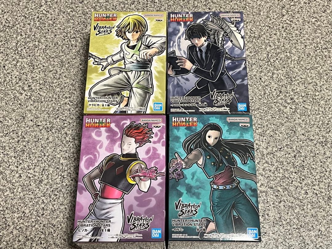 HUNTER×HUNTER　クロロ　イルミ　ヒソカ　クラピカ　4種セット