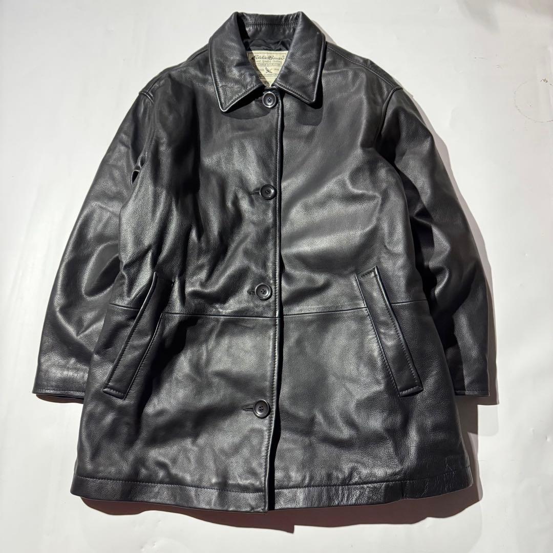 え*う様 90s Eddie bauer leather car coat ja