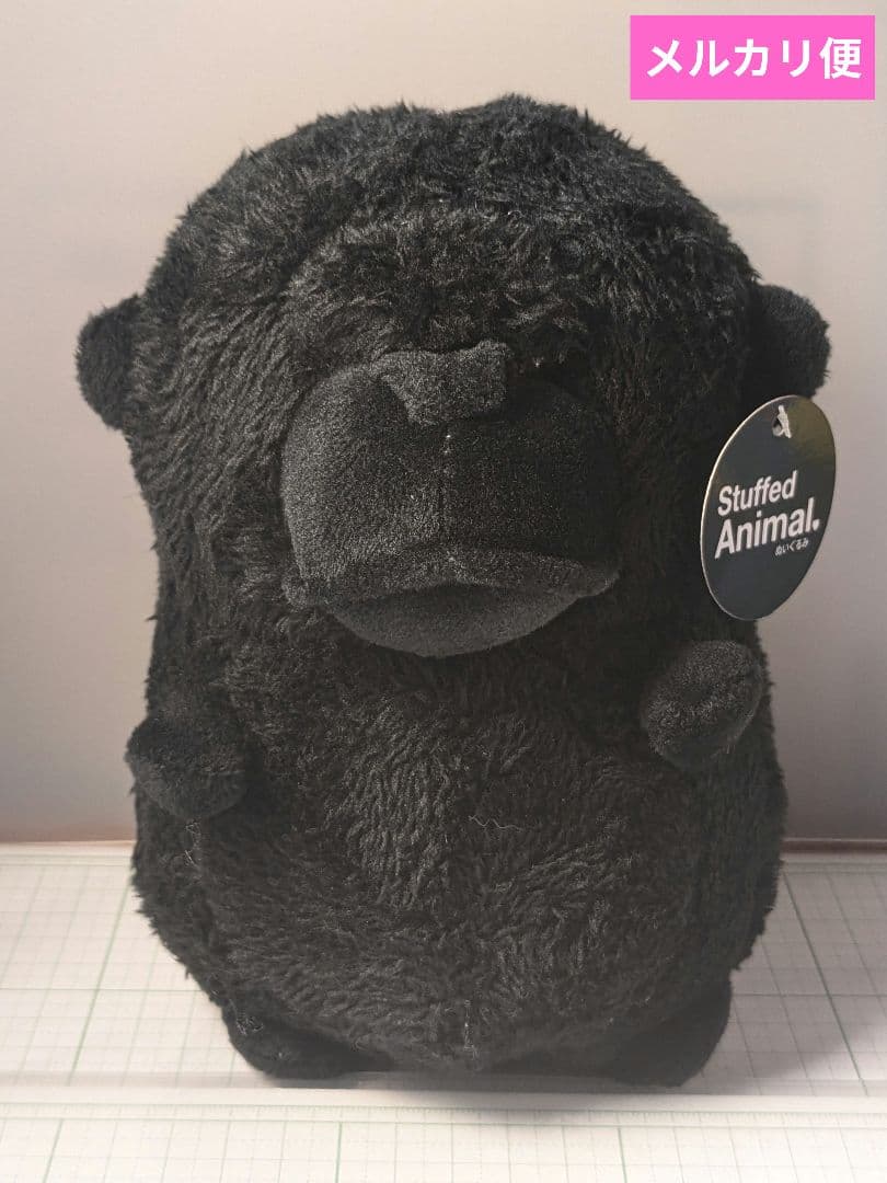 stuffed animal　ぬいぐるみ　ゴリラ　16cm　ブラック　BK
