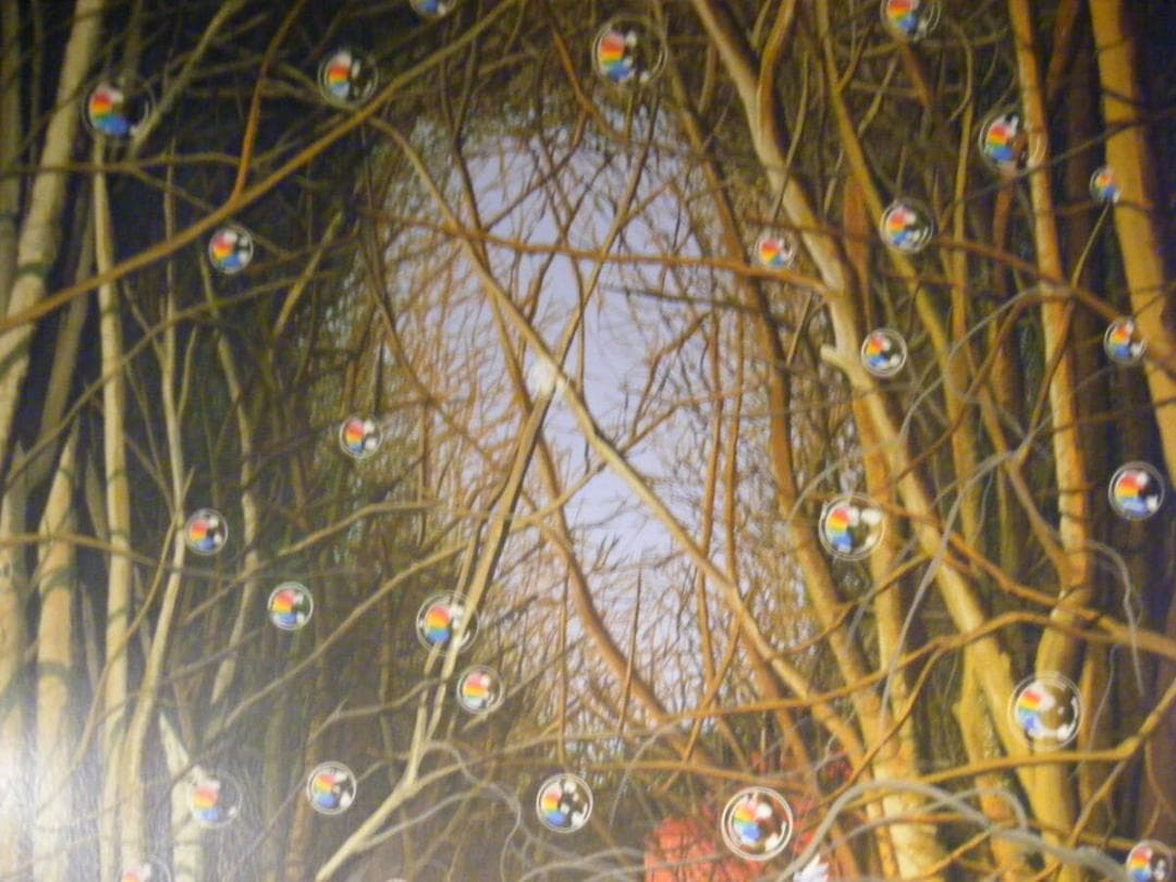 真作】版画 ヒロ・ヤマガタ シルクスクリーン 森の小径 名品 T12