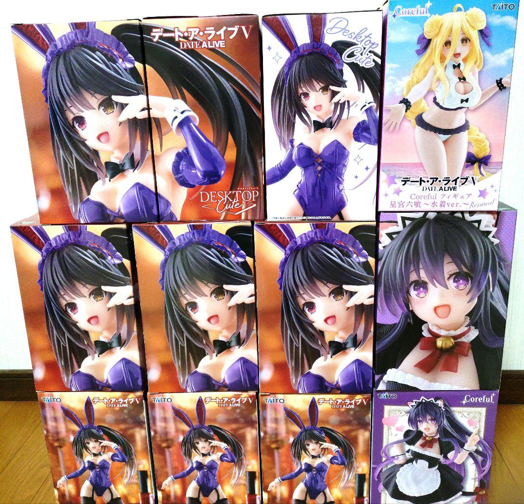 デート・ア・ライブV フィギュア12個セット デート・ア・ライブⅤ Desktop Cute フィギュア 時崎狂三～バニーver