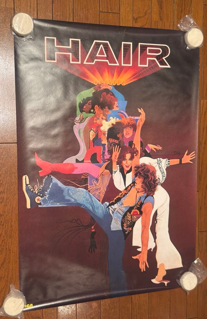ブロードウェイ・ミュージカル『ヘアー (Hair)』 ポスター 骨董品 ヘアー(1979)』Hair - ミュージカルは終わらない Musicals won't be over.