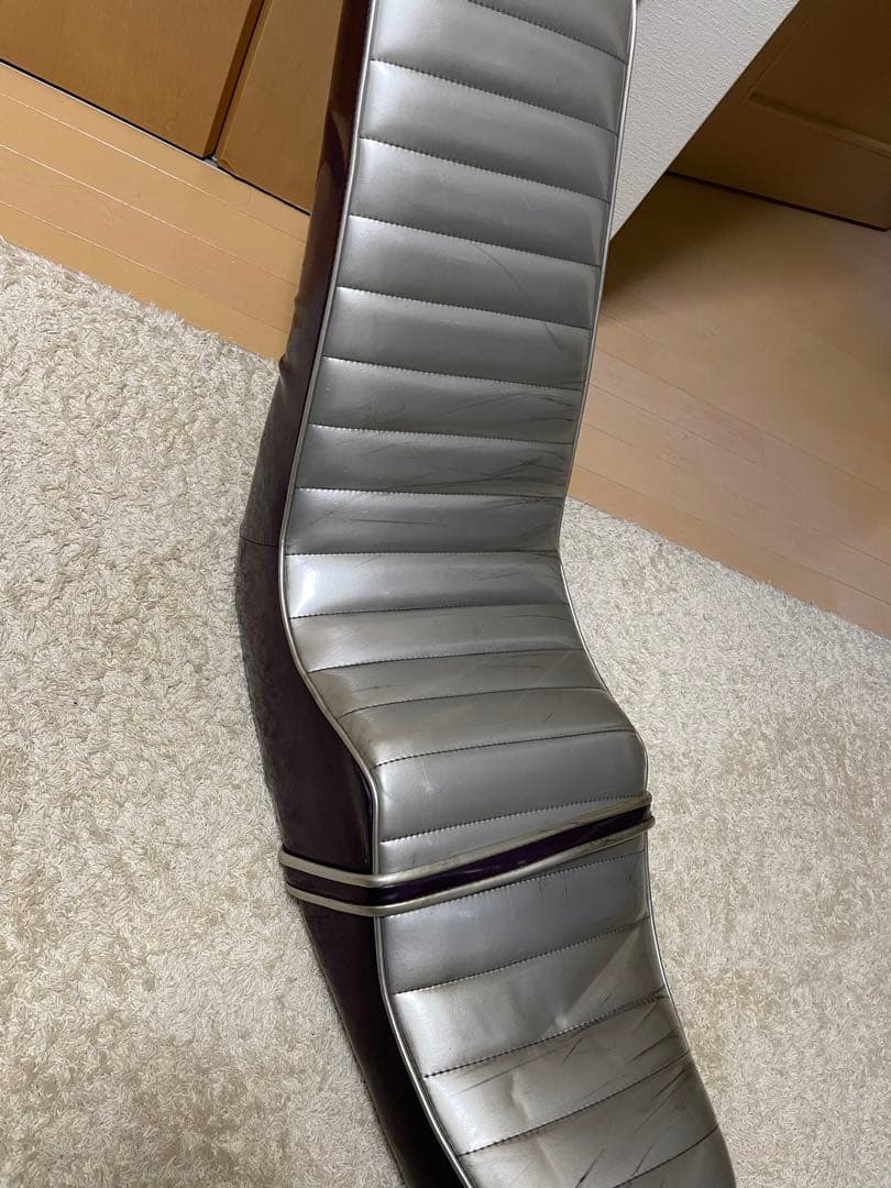 gs400 三段シート シルバー 紫 - メルカリ