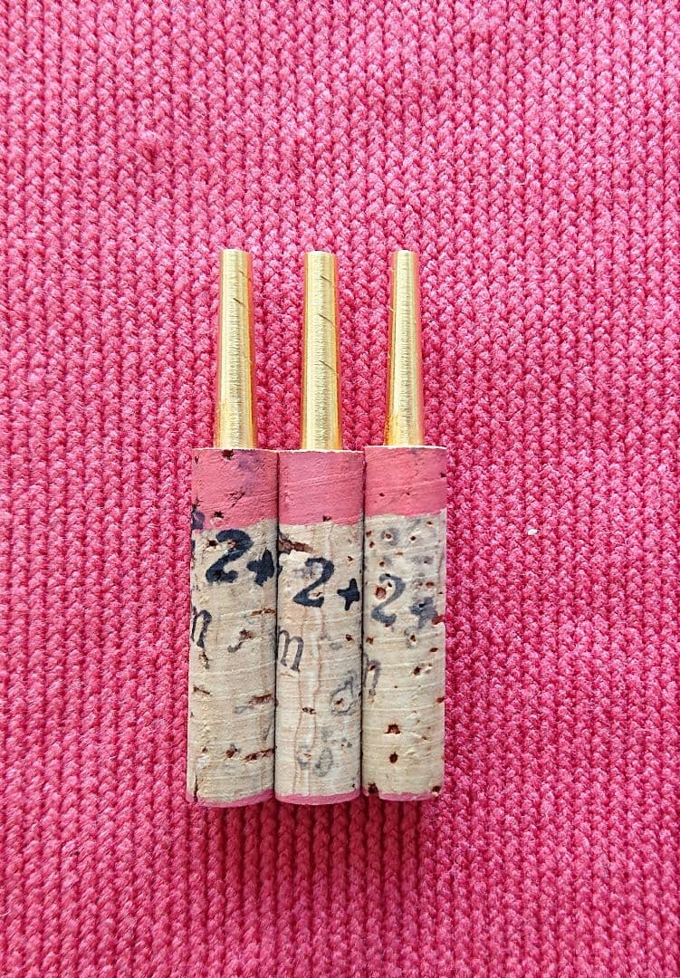 オーボエ チューブ ロジウムオーラム(キアルージ2+) Aurum 46ミリ3本 Rhodium Aurum（ロジウムオーラムチューブ）｜NONAKA DOUBLE REED GALLERY