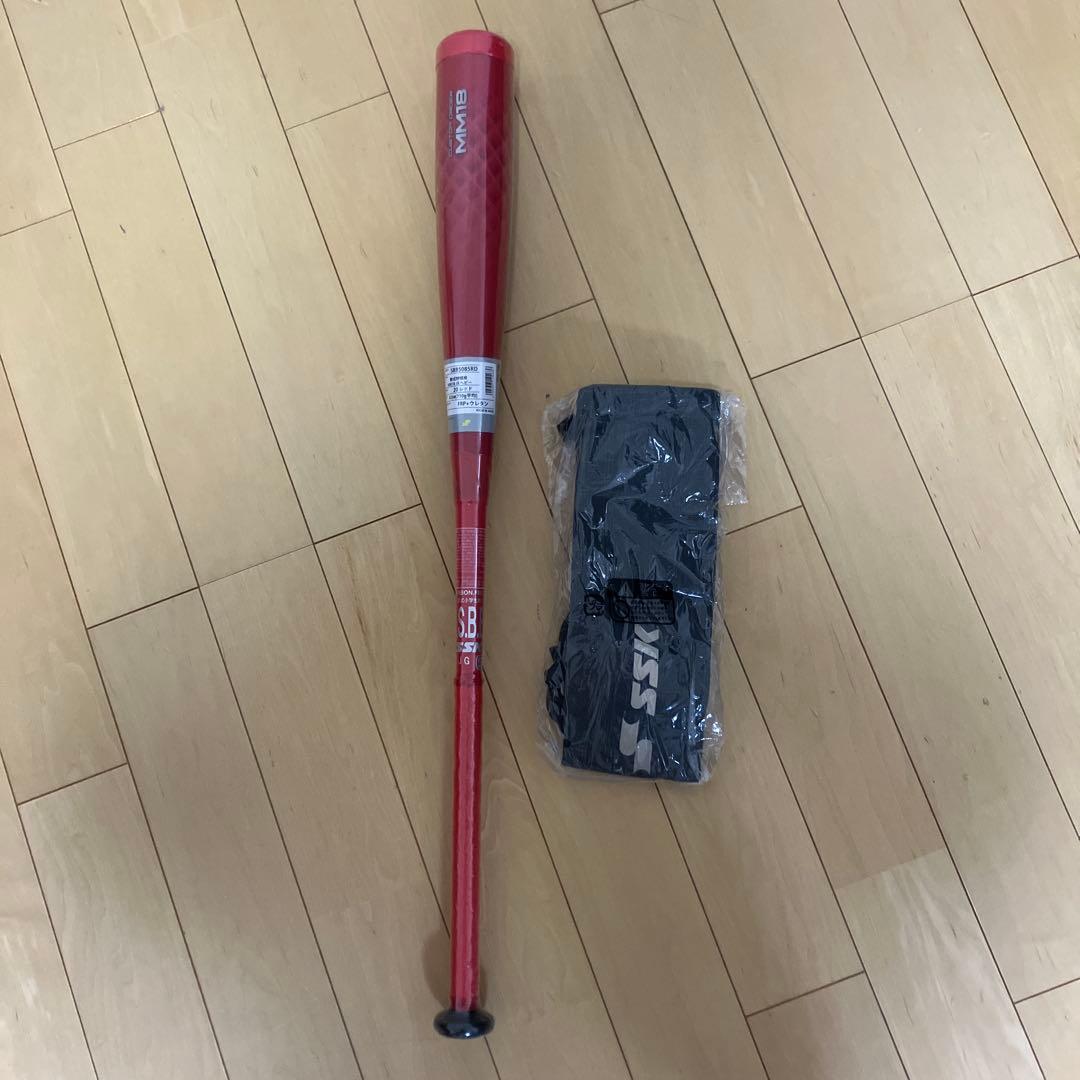 MM18 軟式少年用野球バット 82cm レッド