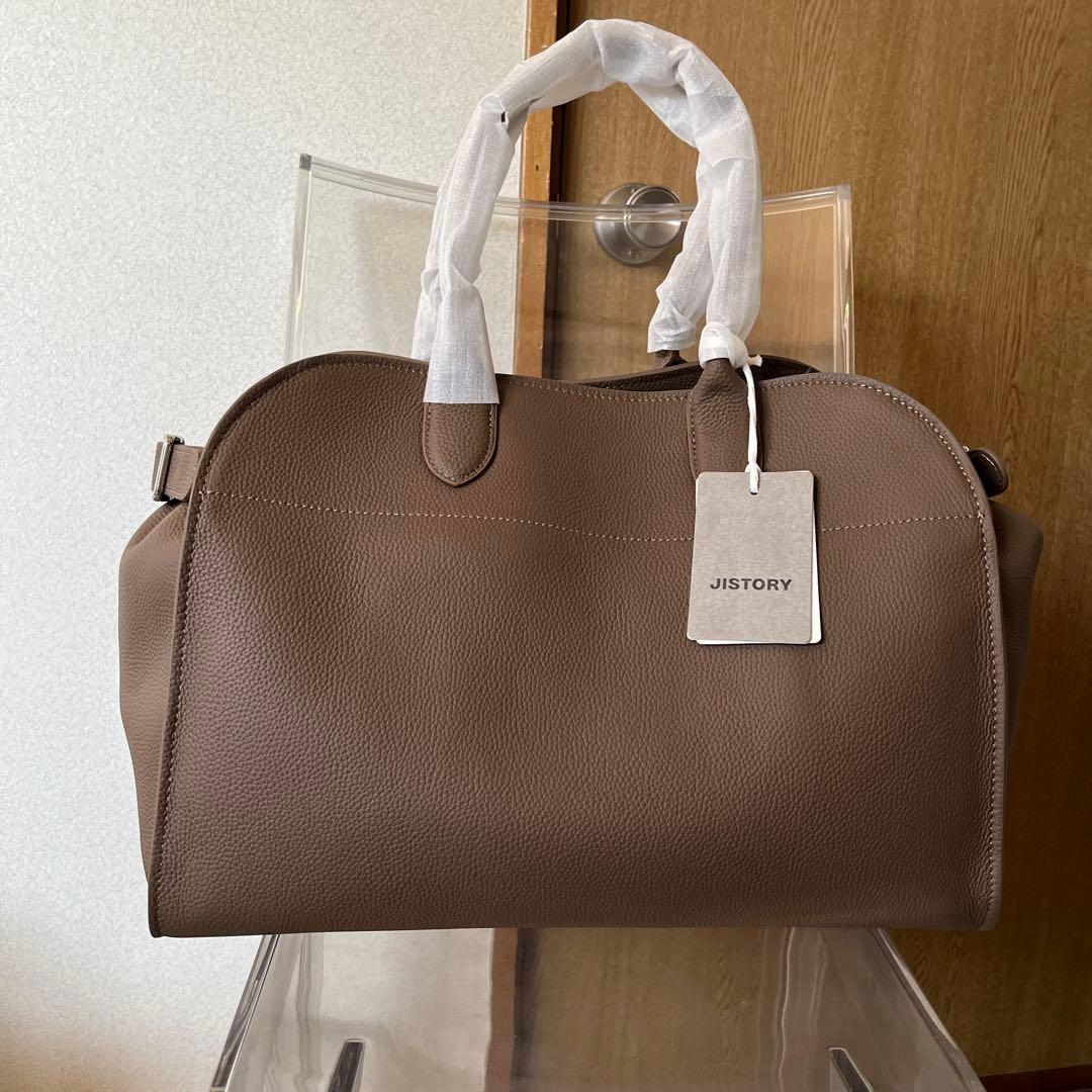 バッグ JISTORY SIDE BELT BOSTON BAG taupe brown