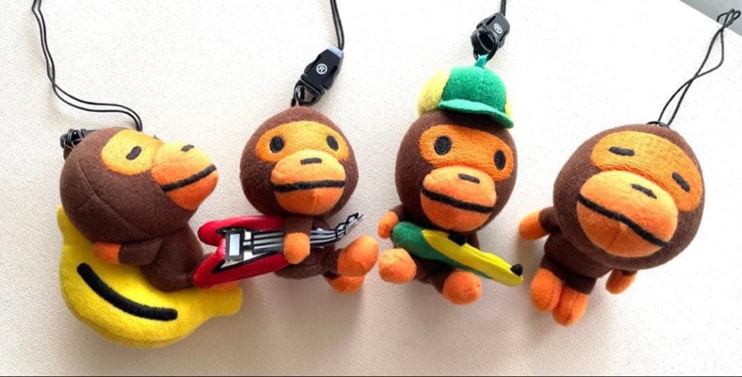 A BATHING APE MILOストラップ ベイプ ベビーマイロ 4個セット