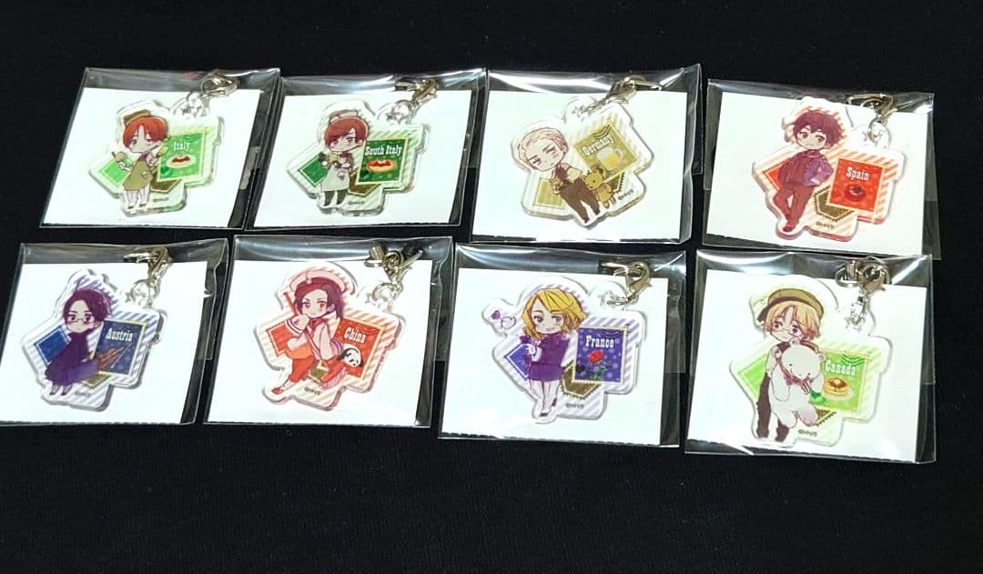 ヘタリア アクリル イヤホンジャック 8個セット売り