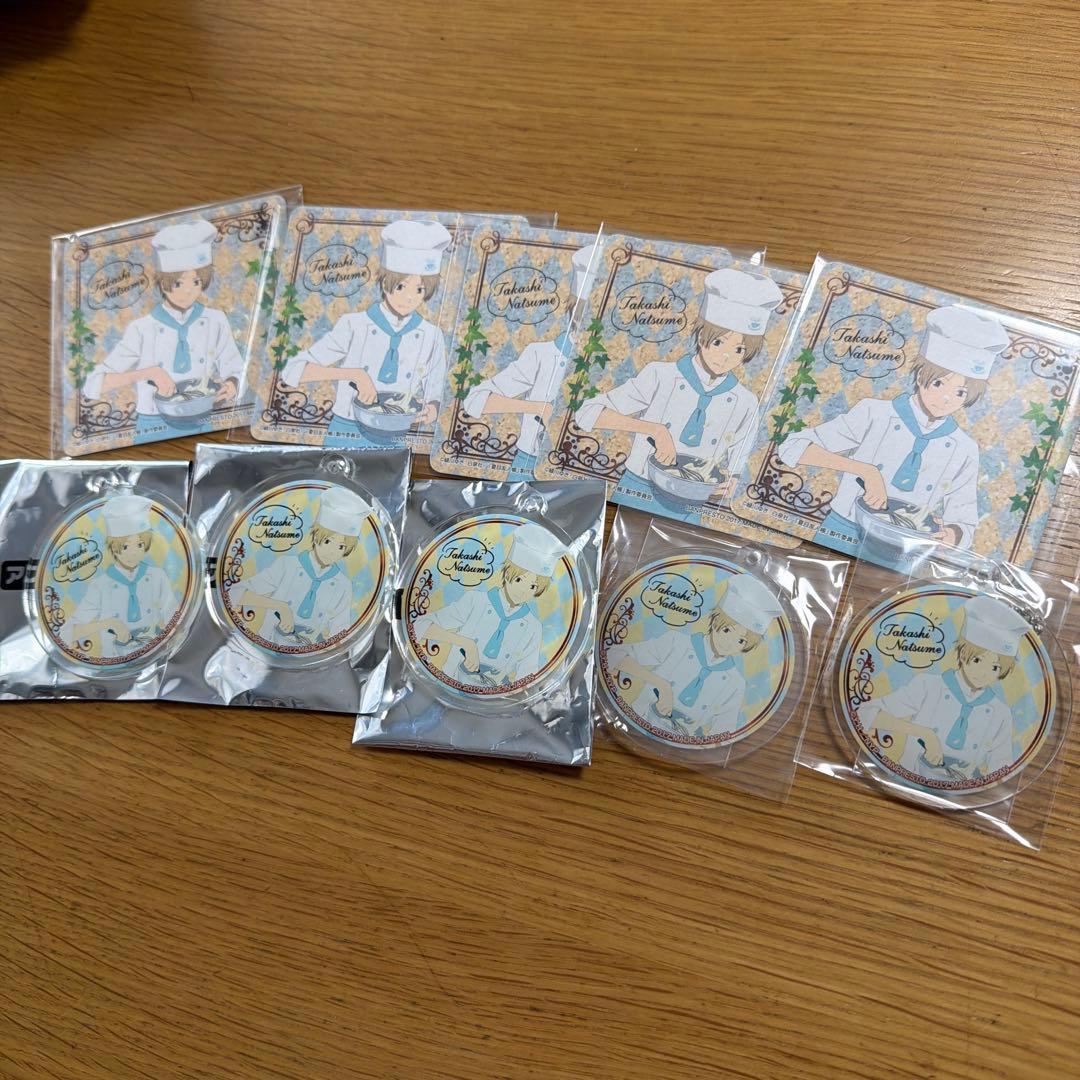 夏目友人帳　夏目貴志　一番くじ　一番カフェ　アクリルチャーム　コースター　セット 一番くじ 夏目友人帳 あとりえほん〜紙飛行機に乗せて〜｜一番くじ