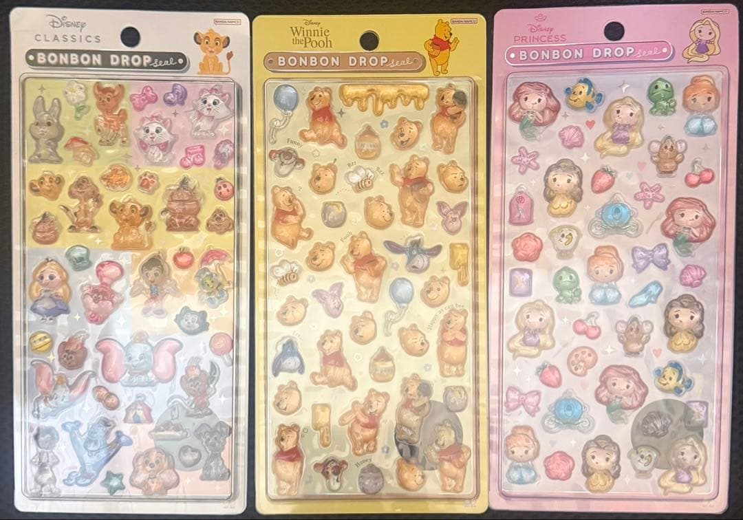 ボンボンドロップシール　ディズニークラシックス・シール3枚セット