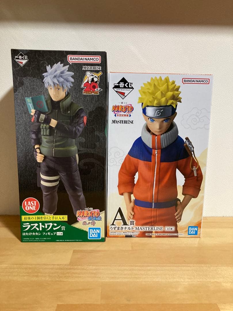 ナルト　一番くじ　カカシ　ラストワン　ナルト　中忍試験　下忍　未開封