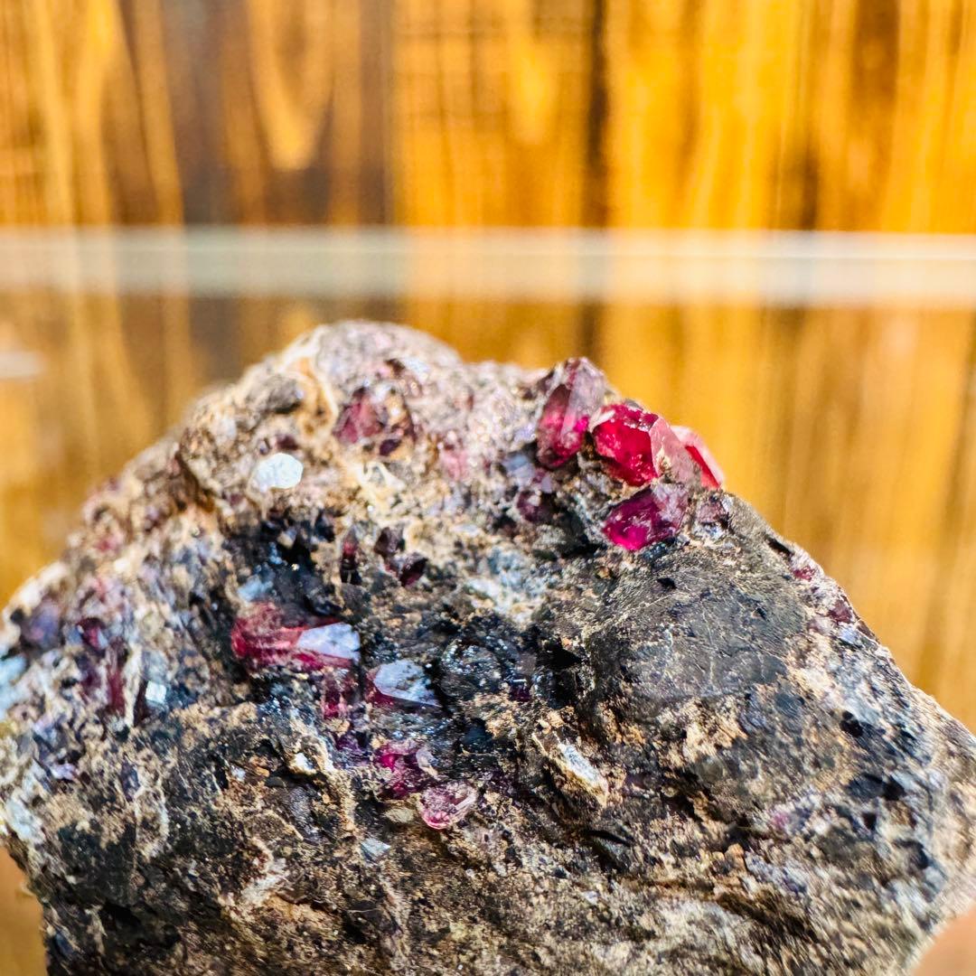 国産鉱物 パイロクスマンガン 愛知 ハイクオリティ クラスター