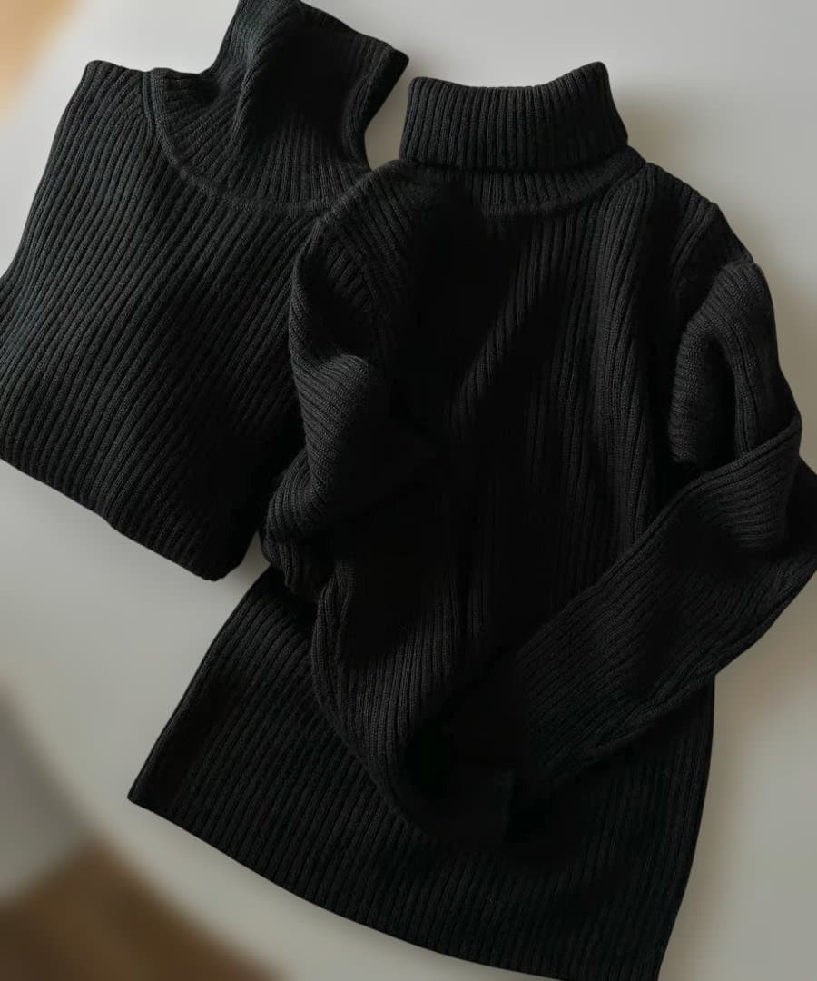 ok.soon （オクスン）turtle neck rib knit　サイズ２