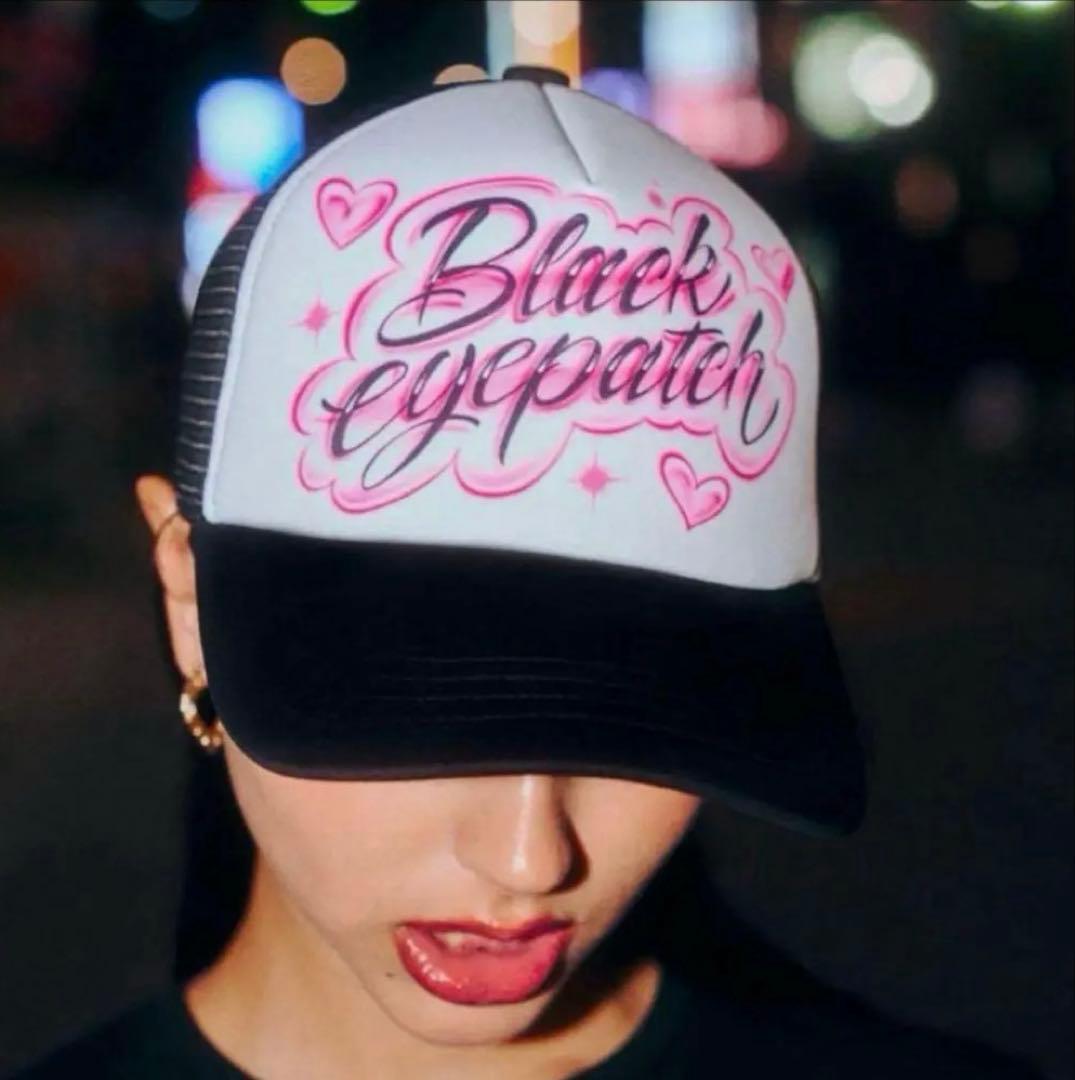 帽子 Black Eye Patch SPRAYED MESH CAP