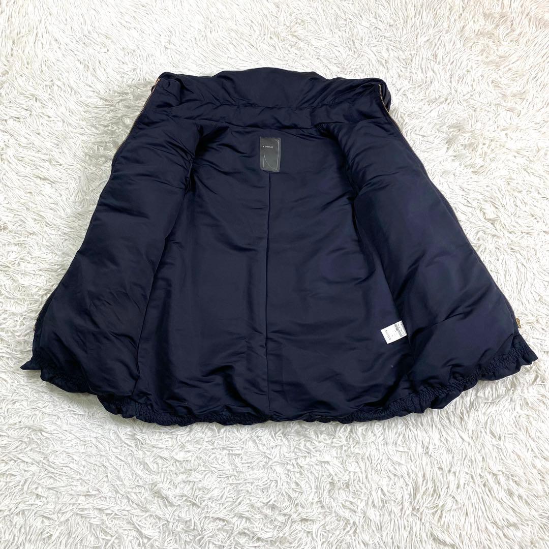 極美品✨ノーブル エステルファイユミドルダウンコートコクーン 濃紺