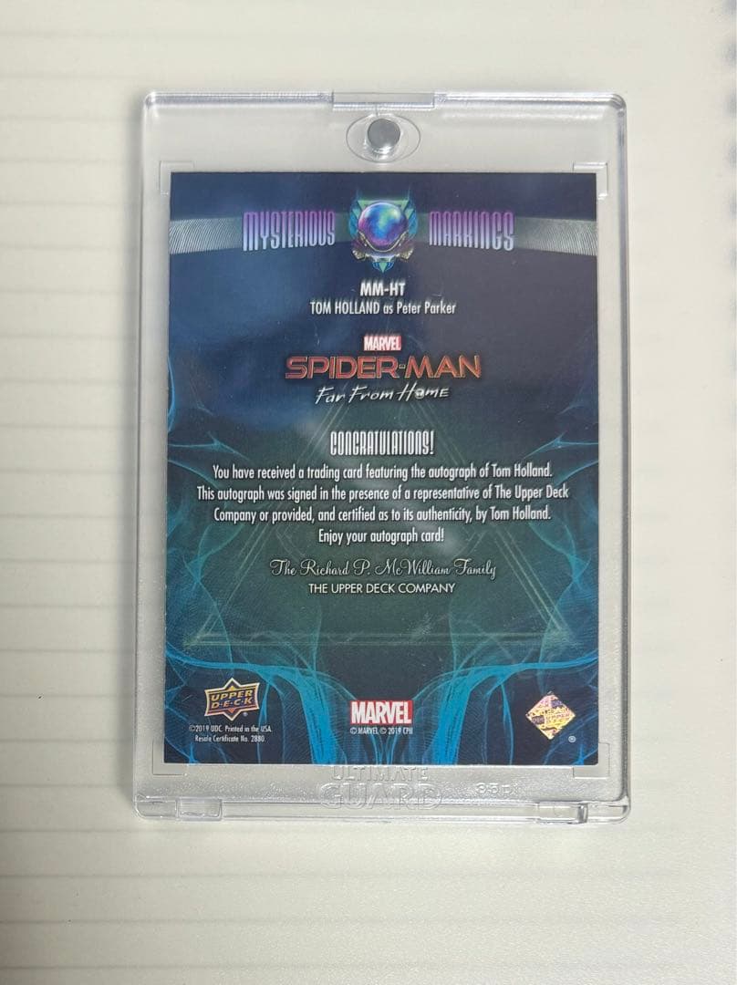 トム・ホランド サイン入りカード スパイダーマン - メルカリ