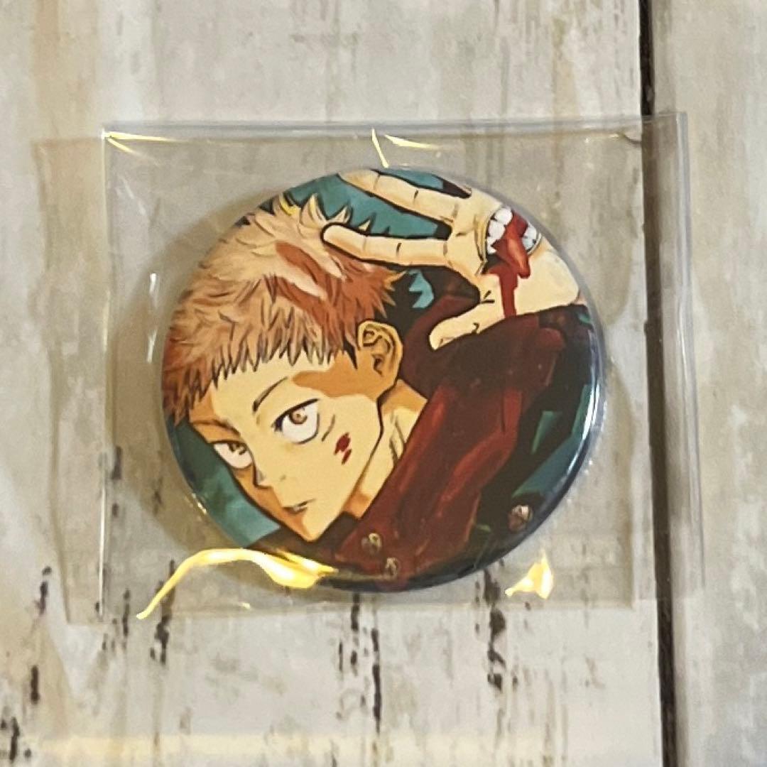 呪術廻戦 缶バッジ 虎杖悠仁 原作絵 - メルカリ