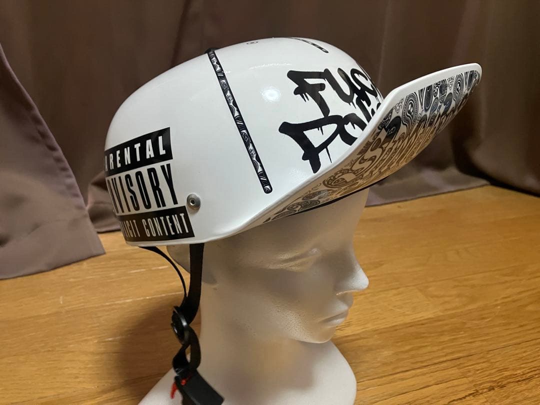 キャップ型ヘルメット　角ツバ　ペイズリー　ギャング