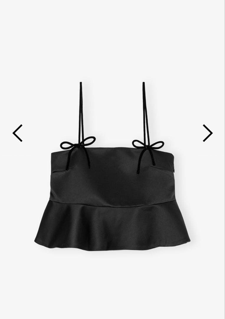 GANNI ダッチェスサテンキャミソール