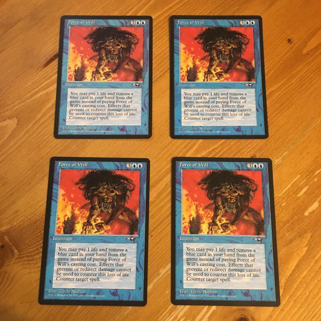 MTG 意志の力 force of will 英語 4枚 ALL - マジック：ザ
