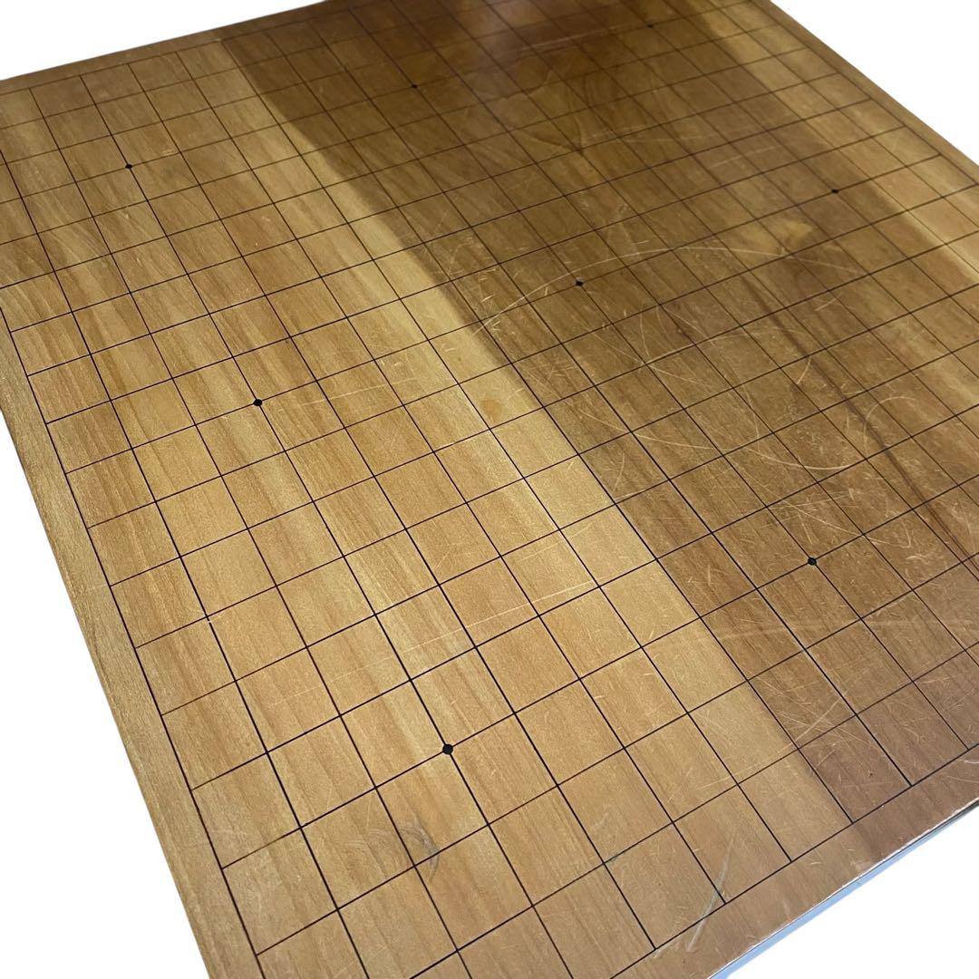天然木脚付きへそ有り囲碁盤と碁石セット - メルカリ