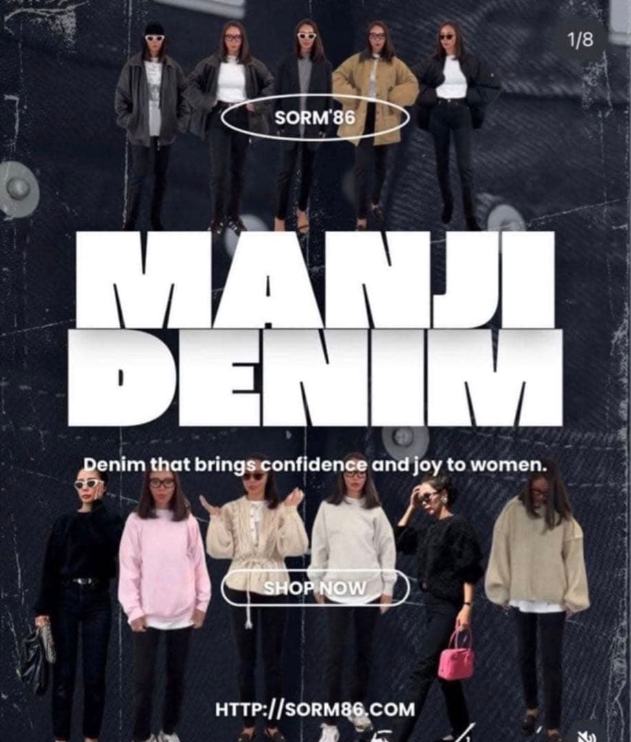 【新品】Sorm'86 manji denim 卍デニム1/71ブラック