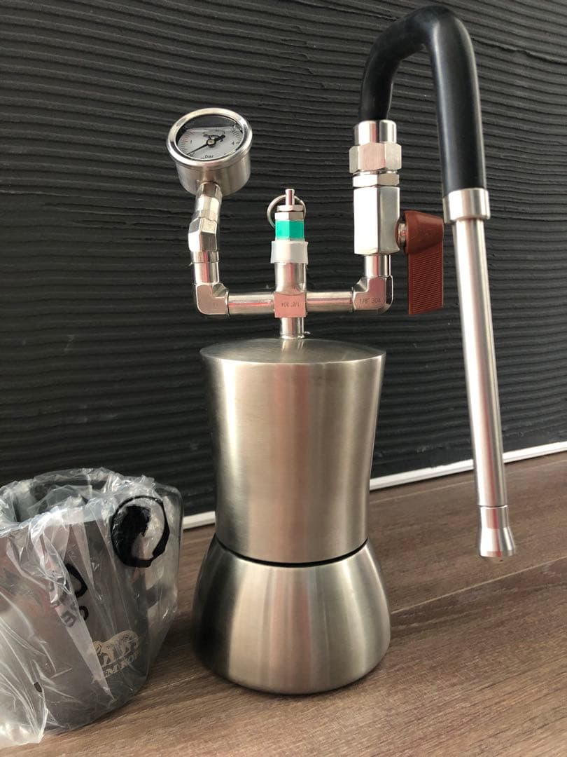 直火とIHコンロ対応ミルクスチーマー フォーマー ALM KOPi 加特林