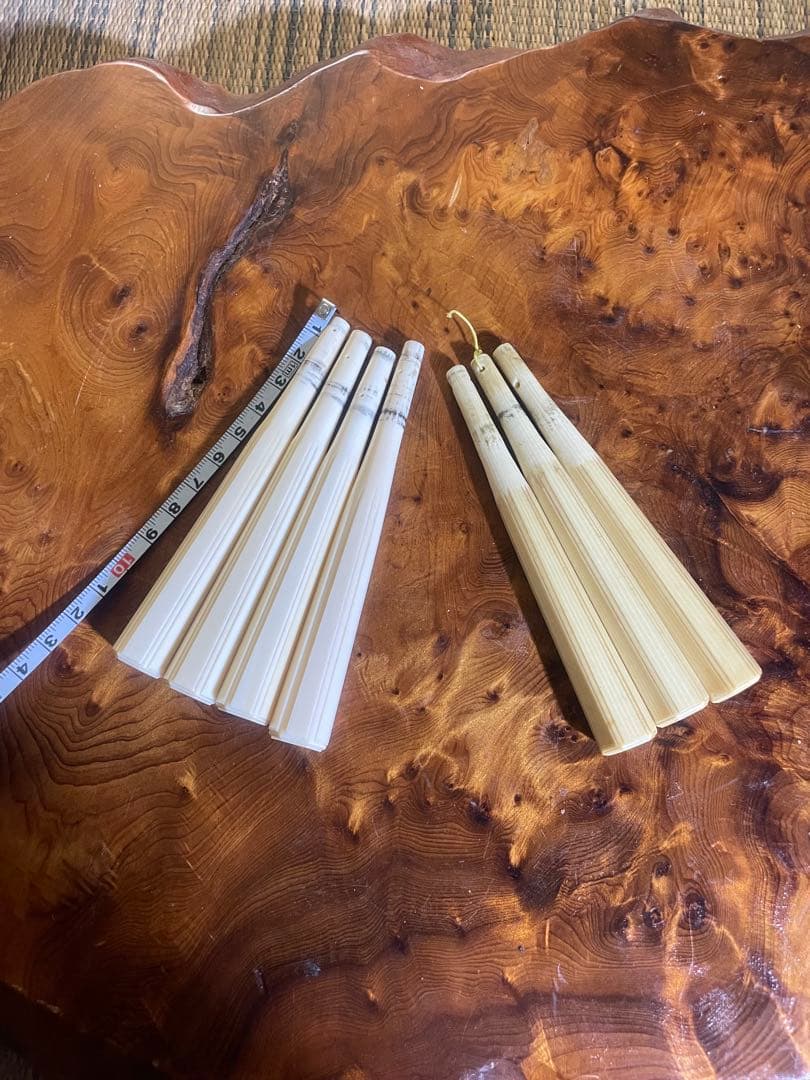 最高級材 三味線 糸巻 7本セット