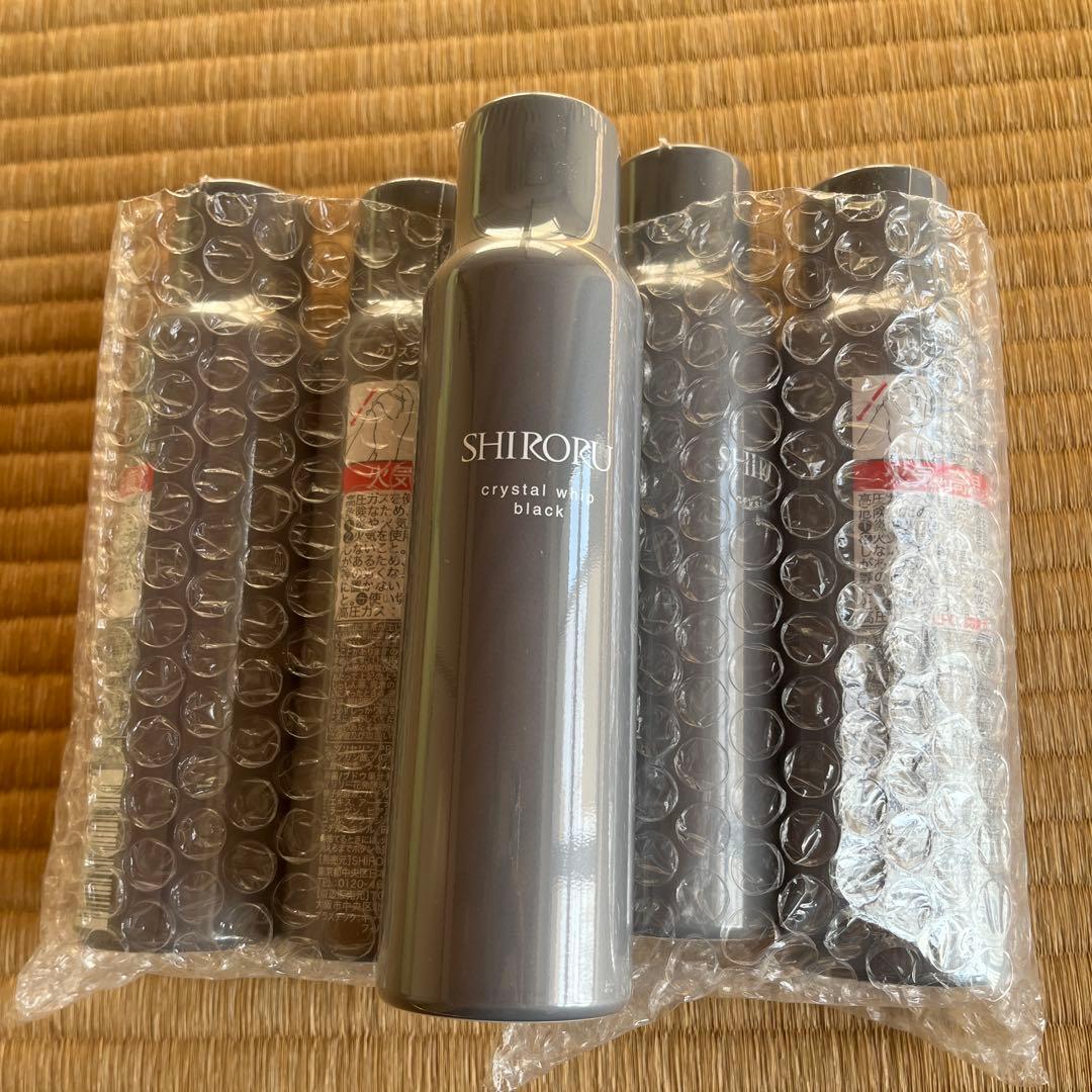 SHIRORU crystal white black 洗顔料5本セット