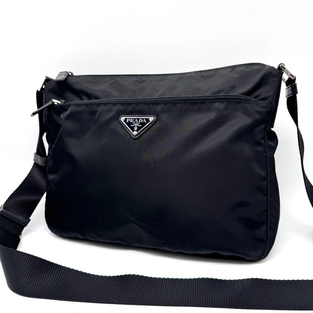 現行型・極美品✨】プラダ ショルダーバッグ サフィアーノレザー