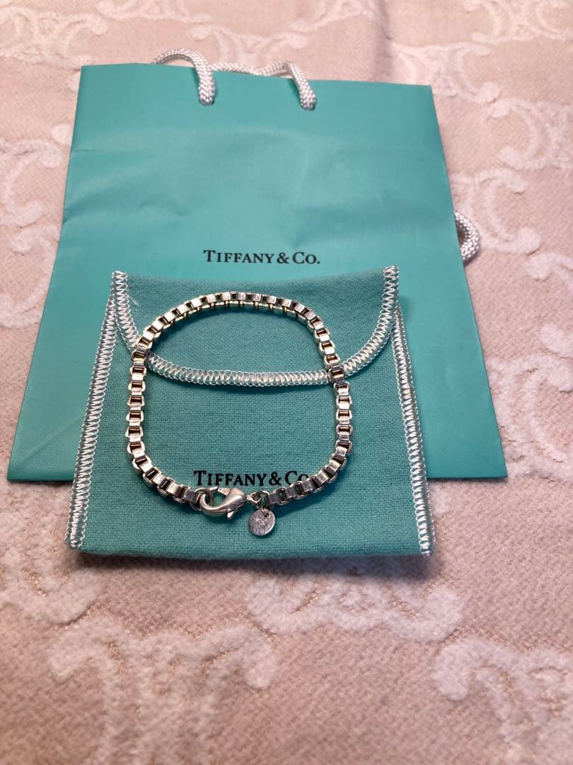 【美品】ティファニー TIFFANY ベネチアンブレスレット SV925付属品付