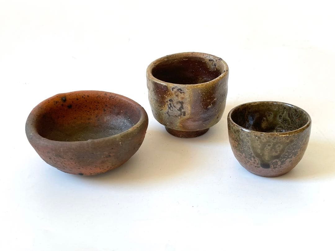 作家物　陶芸家　作者不明　森岡成好　備前焼　備前　焼締　ぐい呑　猪口　盃　箱なし 9 森岡成好・鉢 | 黄魚オンラインショップ