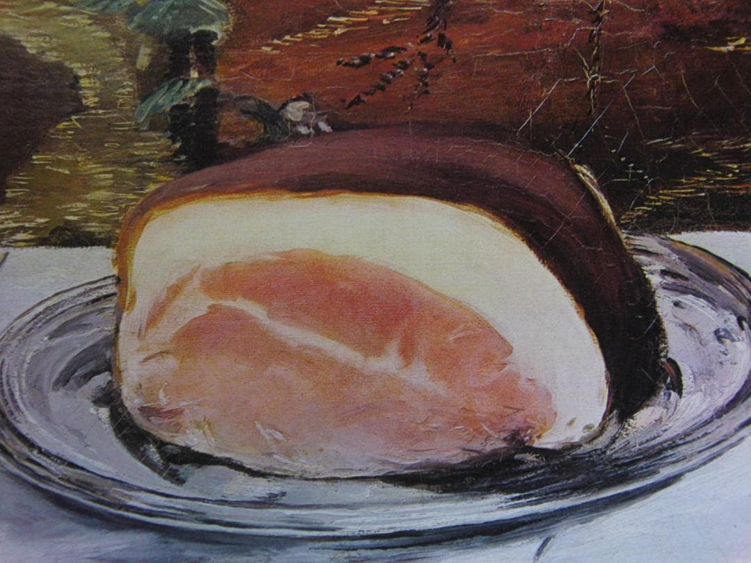 エドゥアール・マネ、【ハムのある静物】、希少な額装用画集より、状態良好