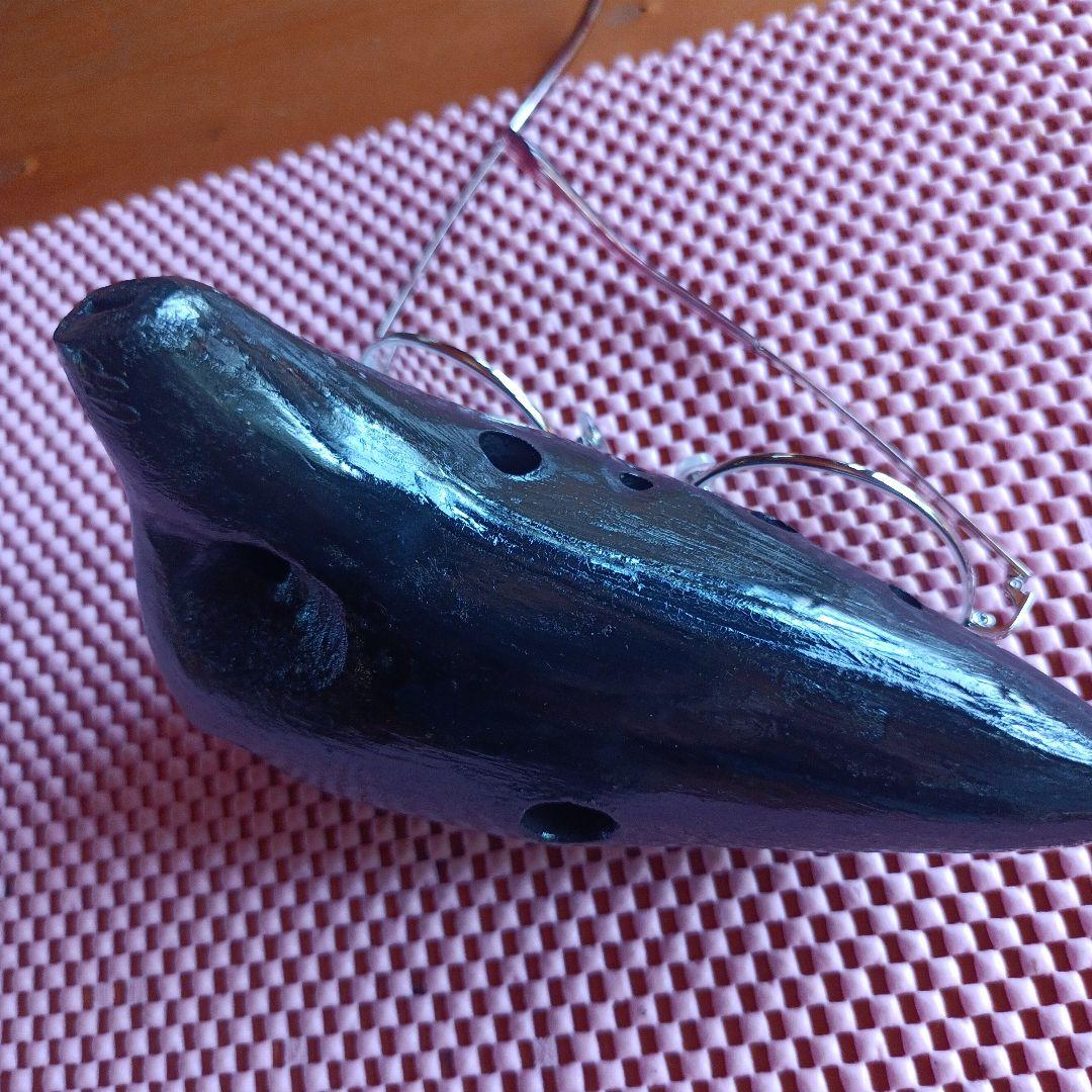 オカリナ工房福朗 AF管 はるか 悠 黒陶 未使用品 アウトレット タイム