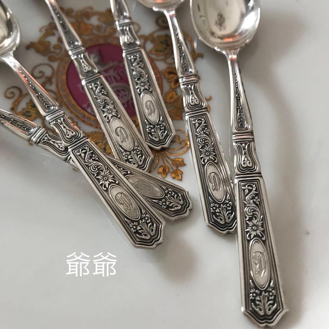 GORHAM ゴーハム／純銀 スターリングシルバー／デミタススプーン3本