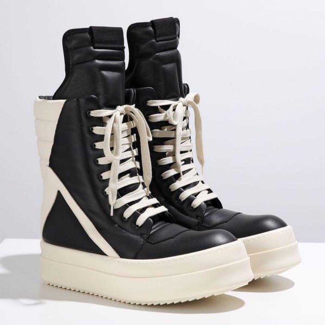 Rick Owens MEGA GEOBASKET メガジオバスケット43 RICK OWENS - 【25SS】 メガ ジオバスケット スニーカー / MEGA