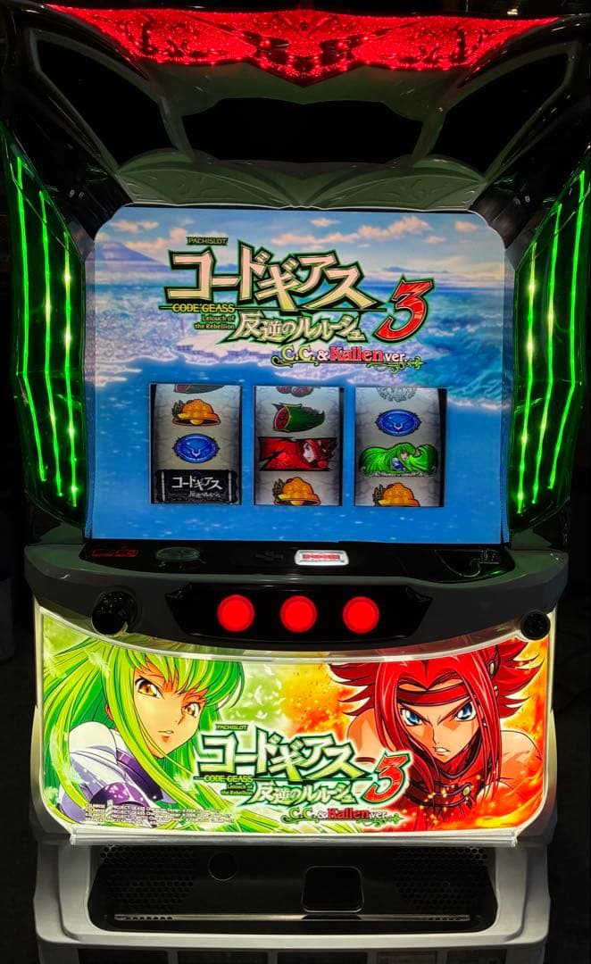 パチスロ　実機　サミー　ロデオ　コードギアス3C.C. FS +不要機 楽天市場】S コードギアス3C．C． FS コイン不要機セット ロデオ