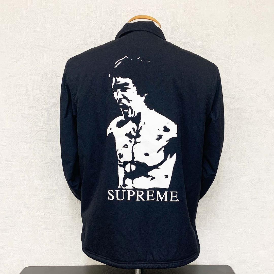 【良品】シュプリーム×ブルース・リー　コーチジャケット ブラック