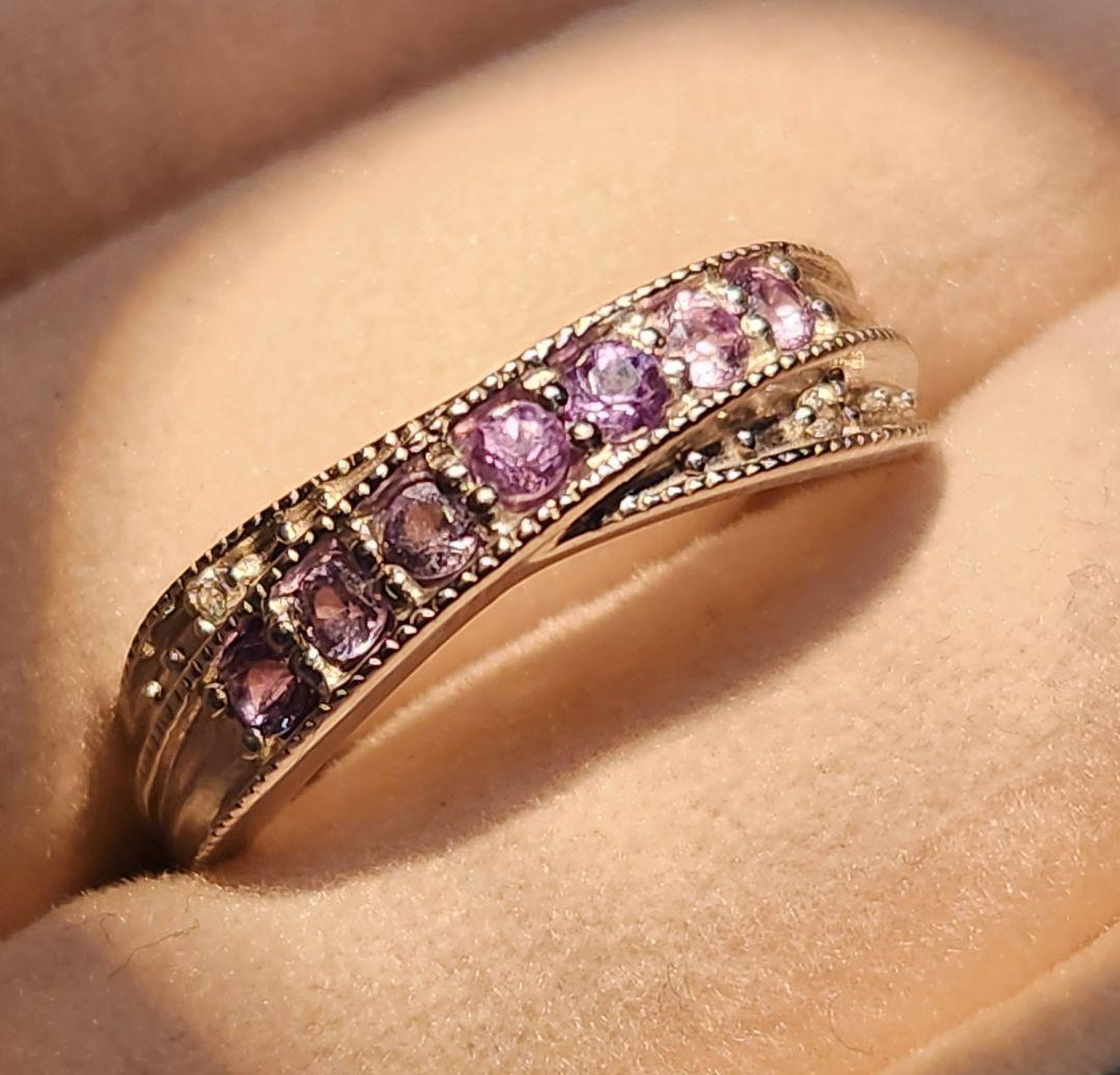 K*i様 カラーチェンジガーネット アレキタイプ シルバーリング