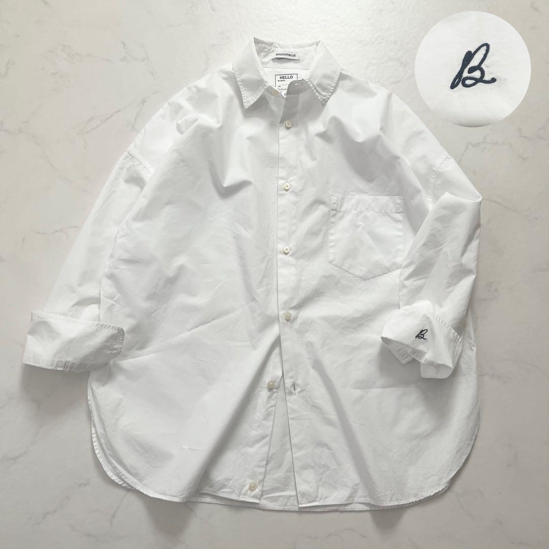 希少サイズ　マディソンブルー J.BRADLEY 長袖　シャツ　B刺繍　02