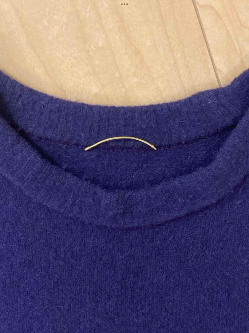 ドゥーズィエムクラス フォックス混shaggy ニット パープル - メルカリ