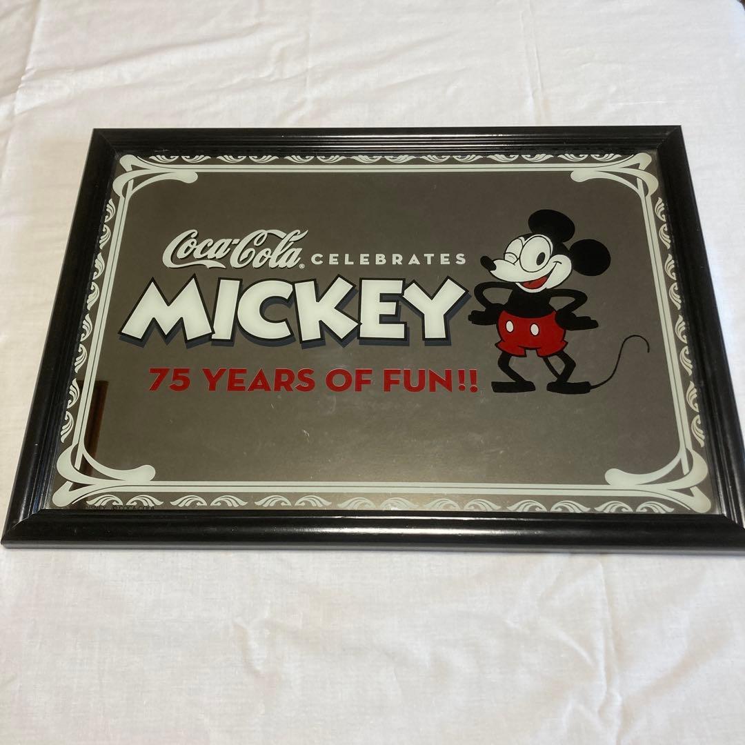 ミッキーマウス　コカコーラ　パブミラー コカコーラディズニーミッキーマウス75周年ミラー - メルカリ